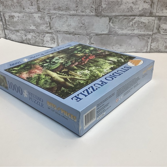 Studio Puzzle Dragonfly Garden by Alan Giana 1000 Pc 2007 Bits and Pieces Sealed - Picture 2 of 4